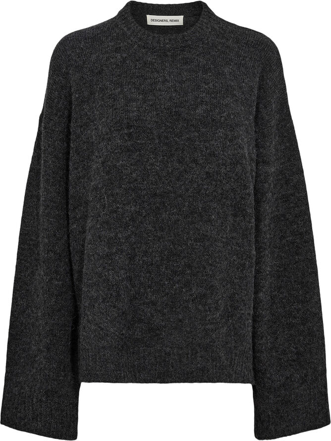 Designers Remix Verona Slit Sweater Grå