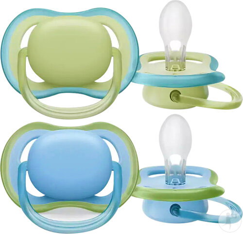 Philips Avent Sucette +0 Mois Ultra Air Pistache Bleu 2 Pièces