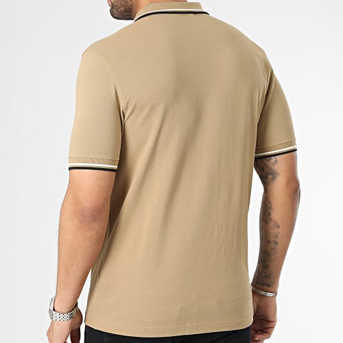 Polo Manches Courtes Twin Tipped M3600 Beige Foncé