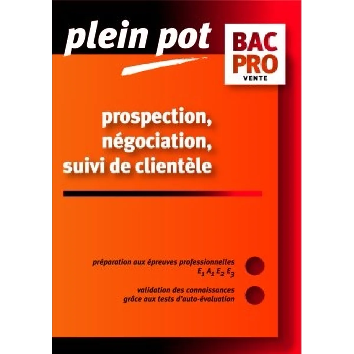 Prospection, négociation, suivi de clientèle, bac pro vente : épreuves E1, A1, E2, E3 · Occasion