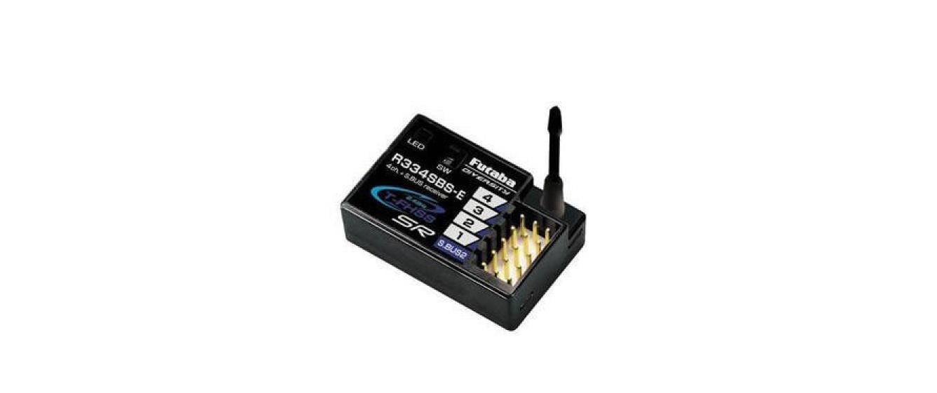 Empfänger R334SBS-E 4-Kanal, 2.4 GHz, T-FHSS2.4 GHz T-FHSS Empfänger mit 4-Kanälen für Fahrzeuge