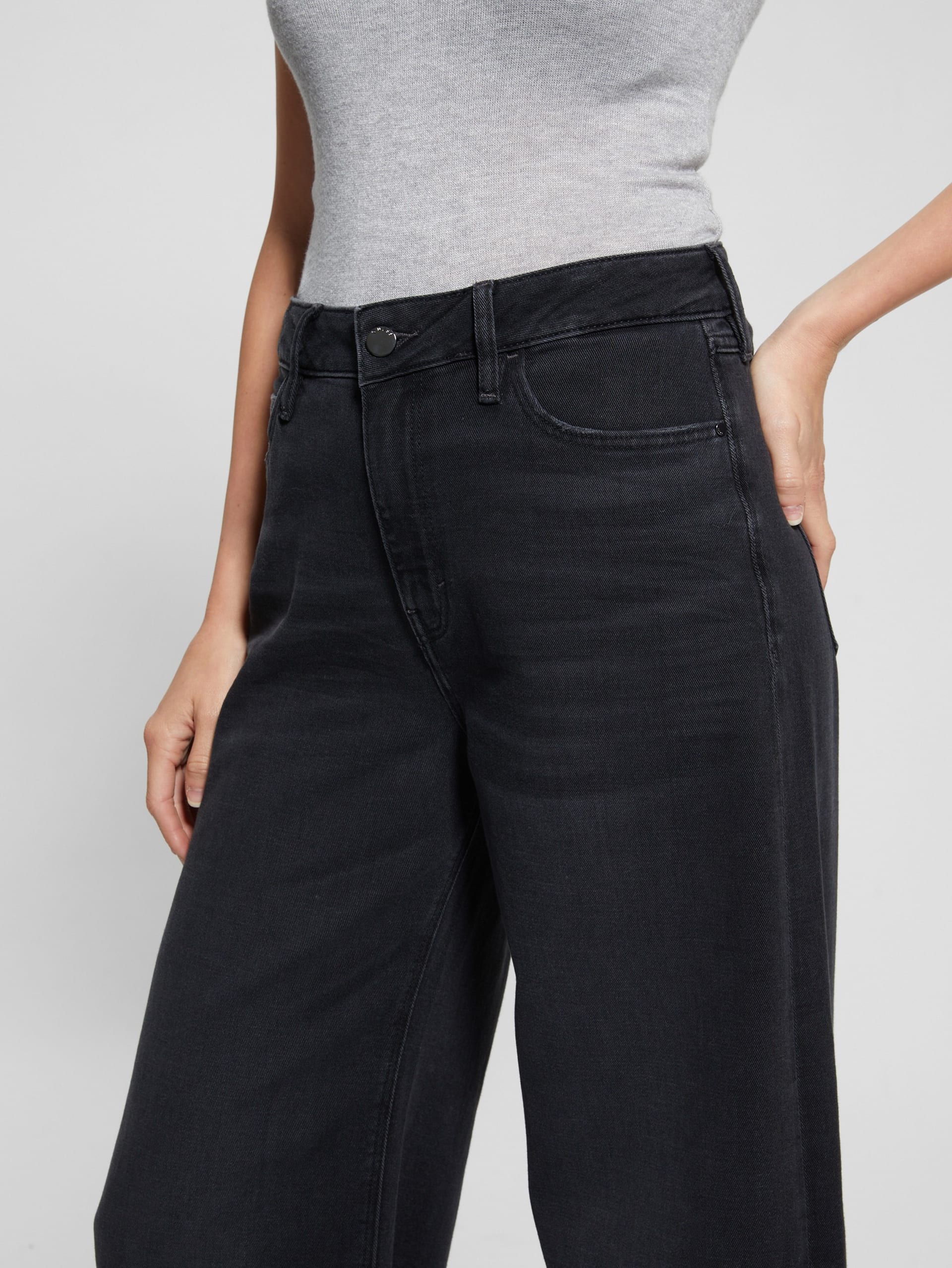 Calça jeans Eco Bellflower de perna larga