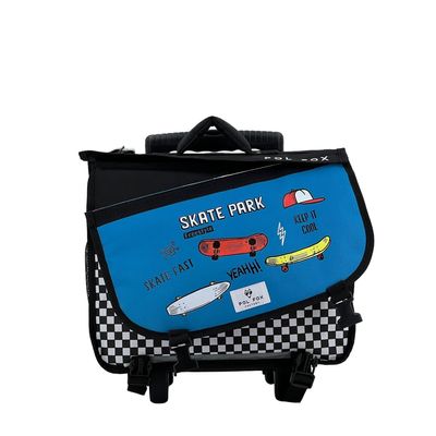 Cartable réversible à roulettes Skate 38 cm - 2 compartiments - Pol Fox