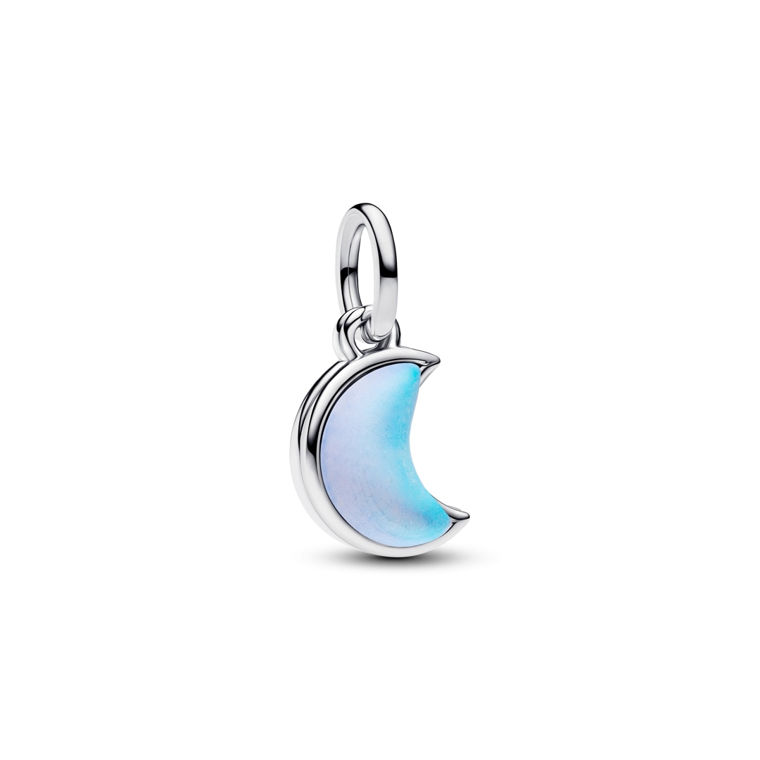 Pandora Moments Mondsichel Doppelter Charm-Anhänger 925 Silber