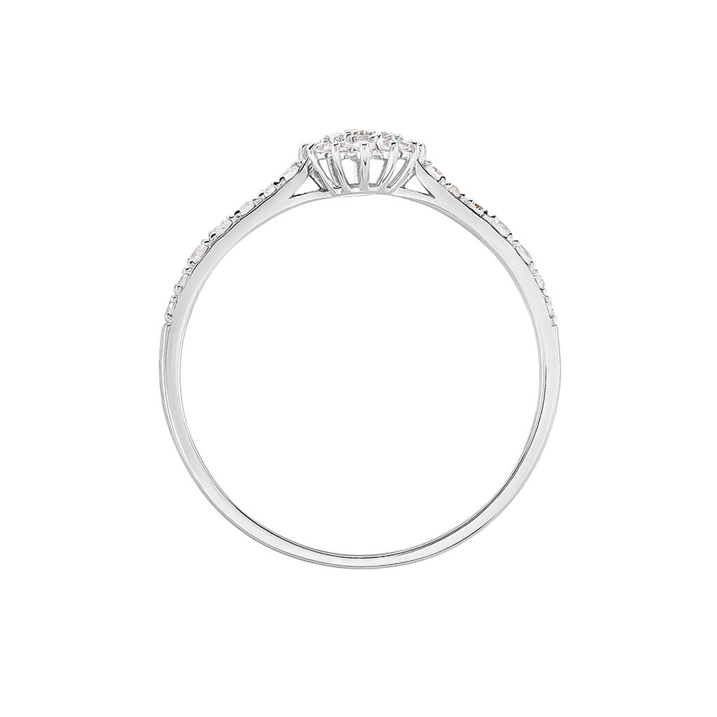 Bague Shin Or Blanc Oxyde De Zirconium
