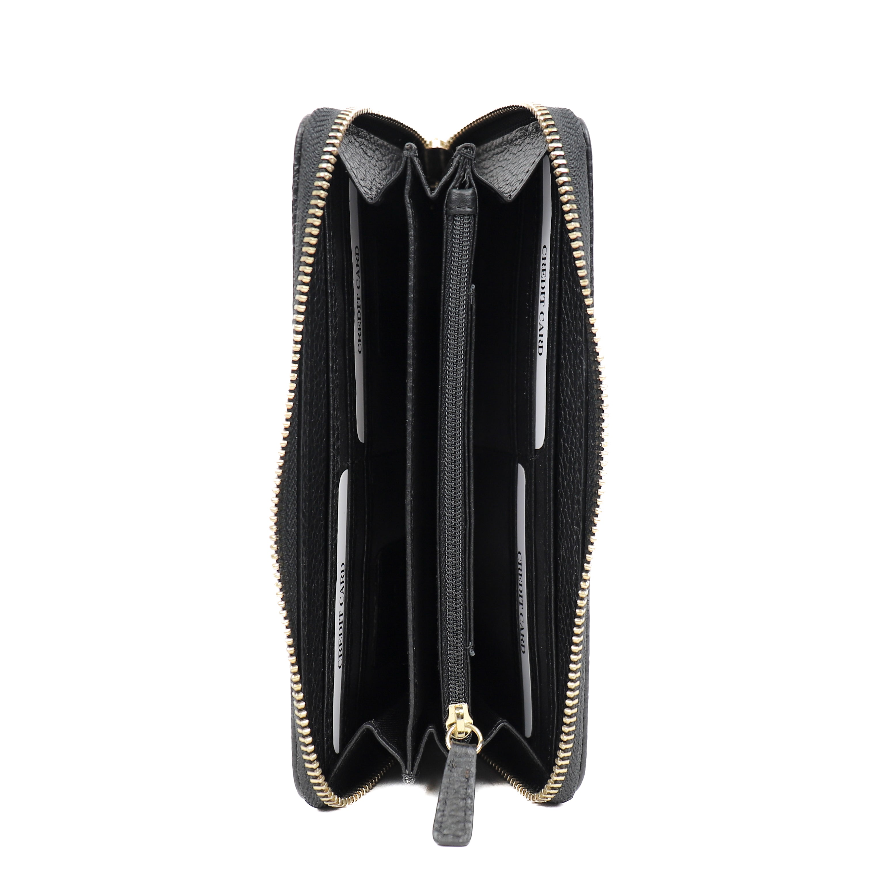Ritsportemonnee 'Mykki' Black Black