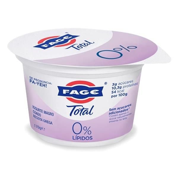 Iogurte Grego Natural Sem Gordura