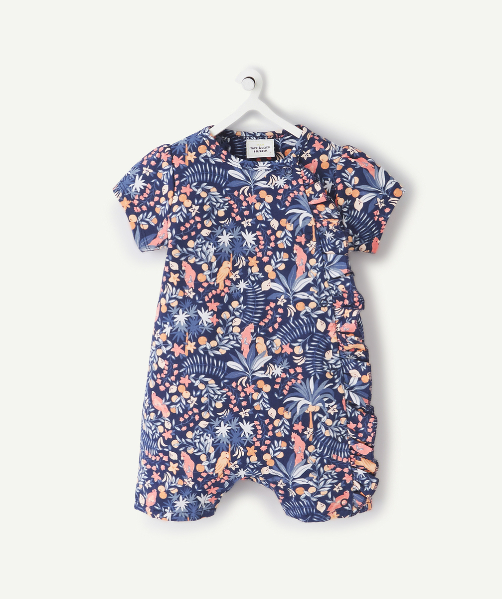 LE DORS BIEN SHORT IMPRIMÉ TROPICAL EN COTON BIOLOGIQUE