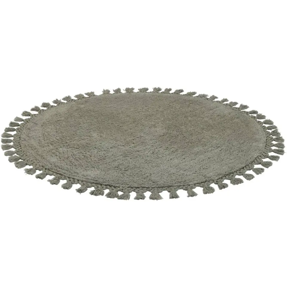 Vloerkleed Raya - groen - Ø100 cm