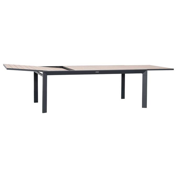 Table de jardin extensible rectangulaire EVASION Honey / Graphite
