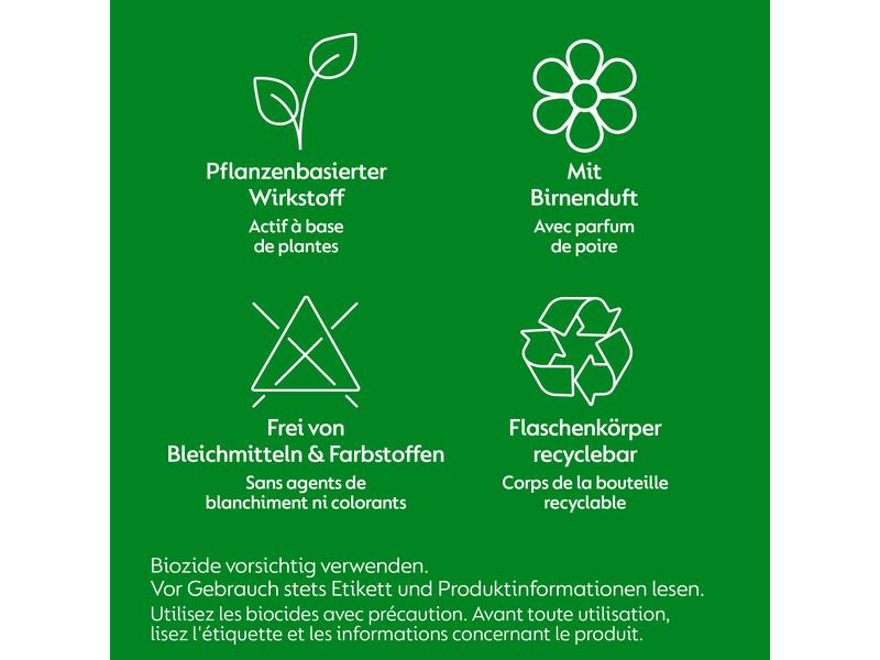 Dettol Allzweckreiniger Desinfektionsreiniger Birne 0.5 l Desinfektionsspray mit Birnenduft für eine hygienische Reinigung