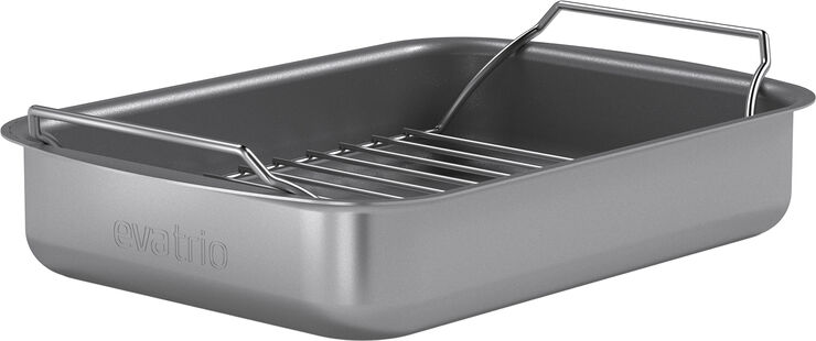 Eva Trio Professionel bradepande med rist 26x19 cm keramisk Slip-Let® Grey