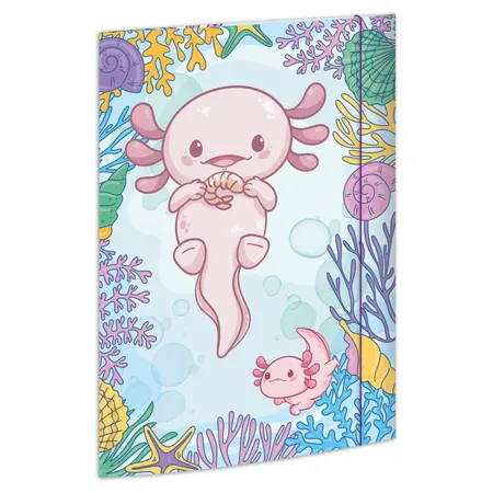 RNK Verlag Sammelmappe aus stabilem Karton, “Axolotl” für DIN A4