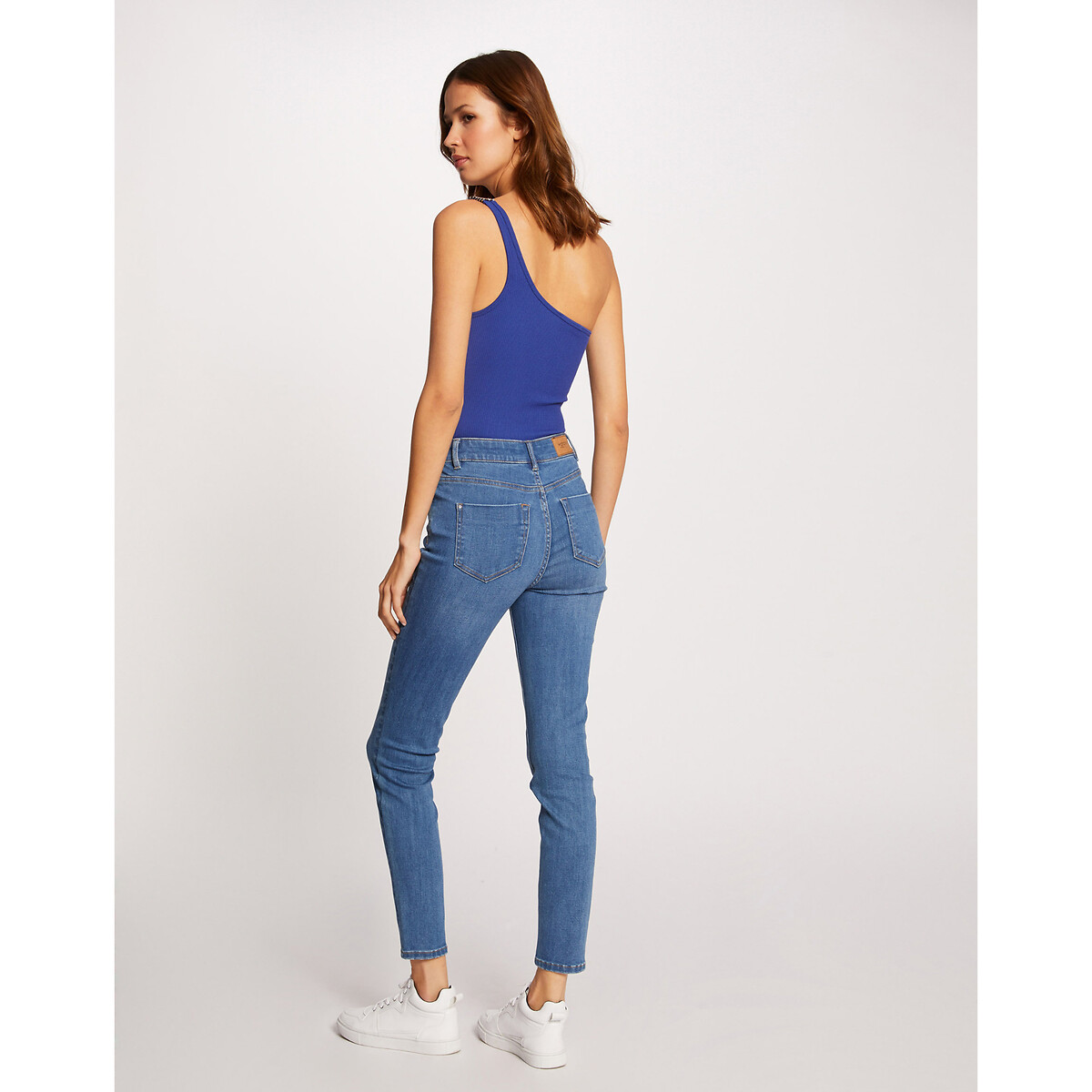 MORGAN<br>Jeans skinny com cauda alta