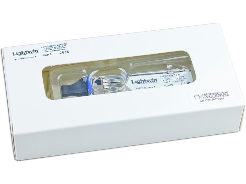 Lightwin SFP Modul LB20 LR-LC Industrial Grade SFP-Transceiver, Simplex