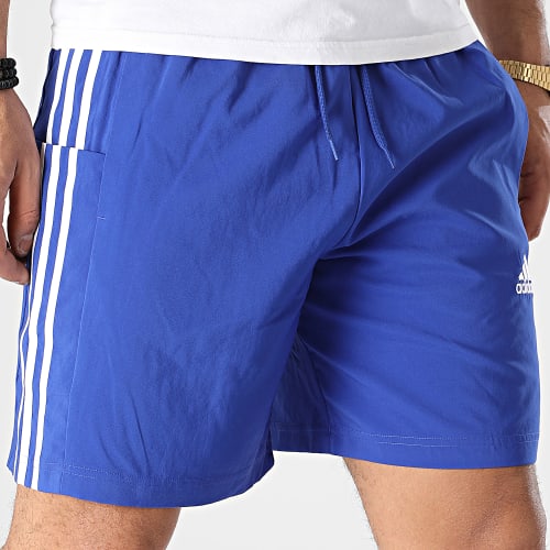 Short Jogging A Bandes IC1487 Bleu Roi