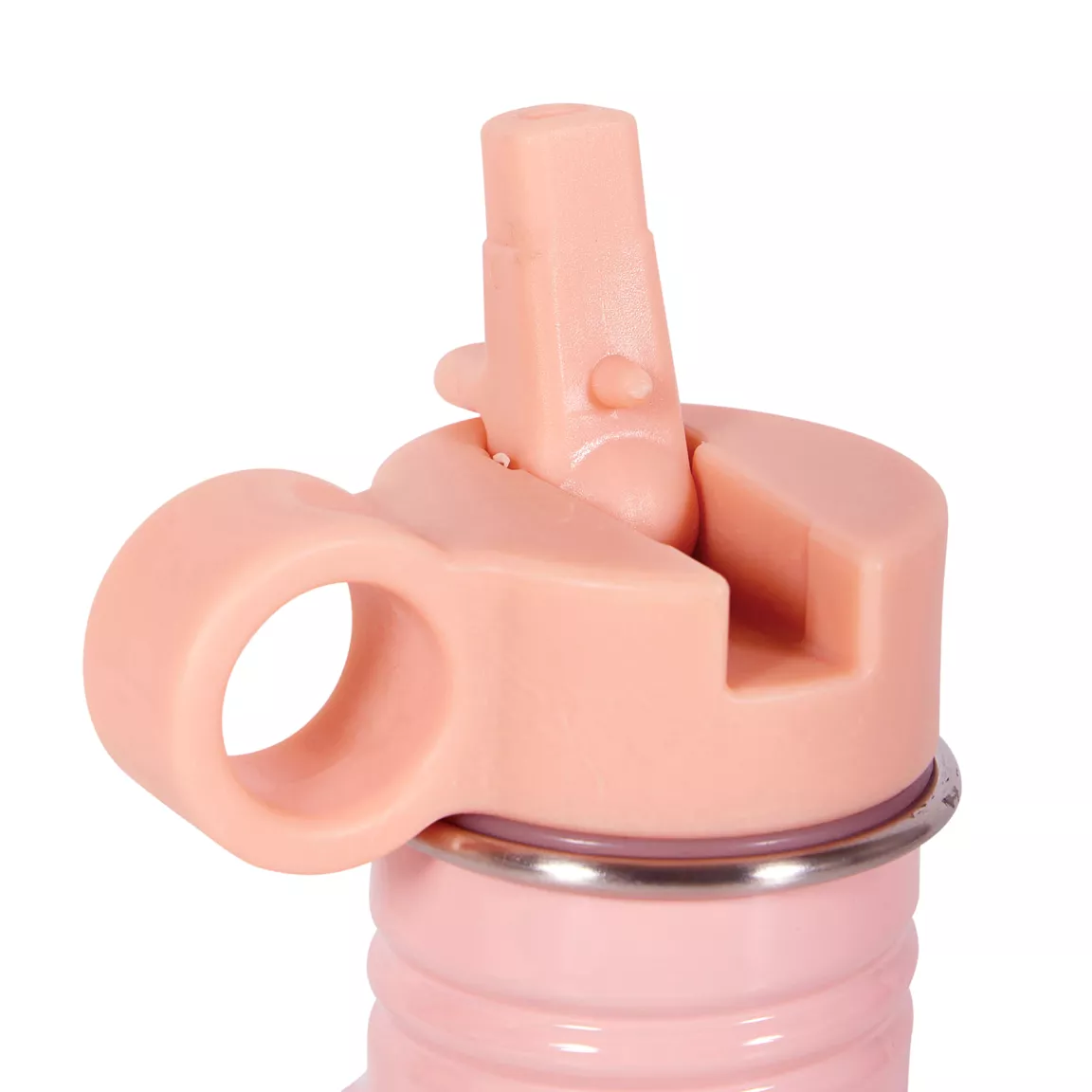Gourde métal enfant (16 cm) Licorne Rose