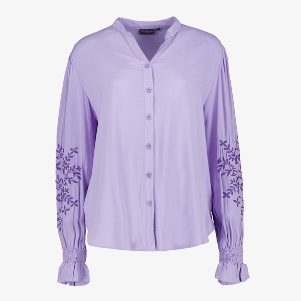 TwoDay dames blouse met geborduurde details lila