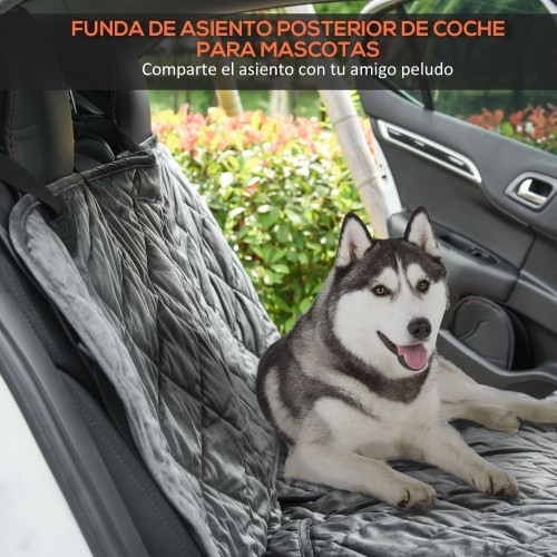 Capa protetora antiderrapante cinza para animais de estimação PawHut