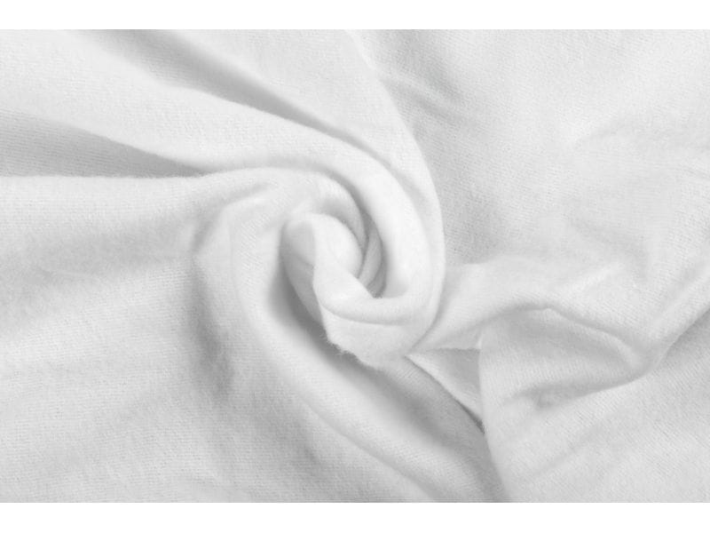 COCON Fixmolton 180 x 200 cm, Weiss Atmungsaktiver Matratzenschoner aus reiner Baumwolle