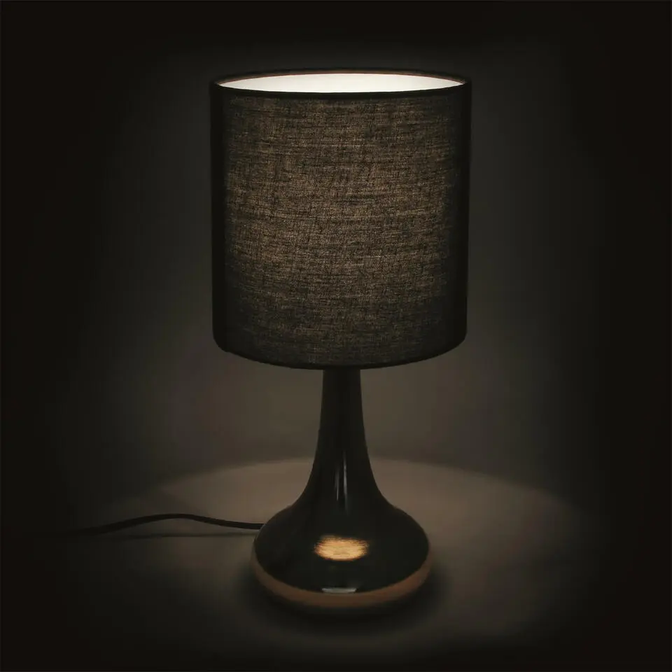Home deco factory LED Tafellamp Elegance - goud - D15 x H33 cm