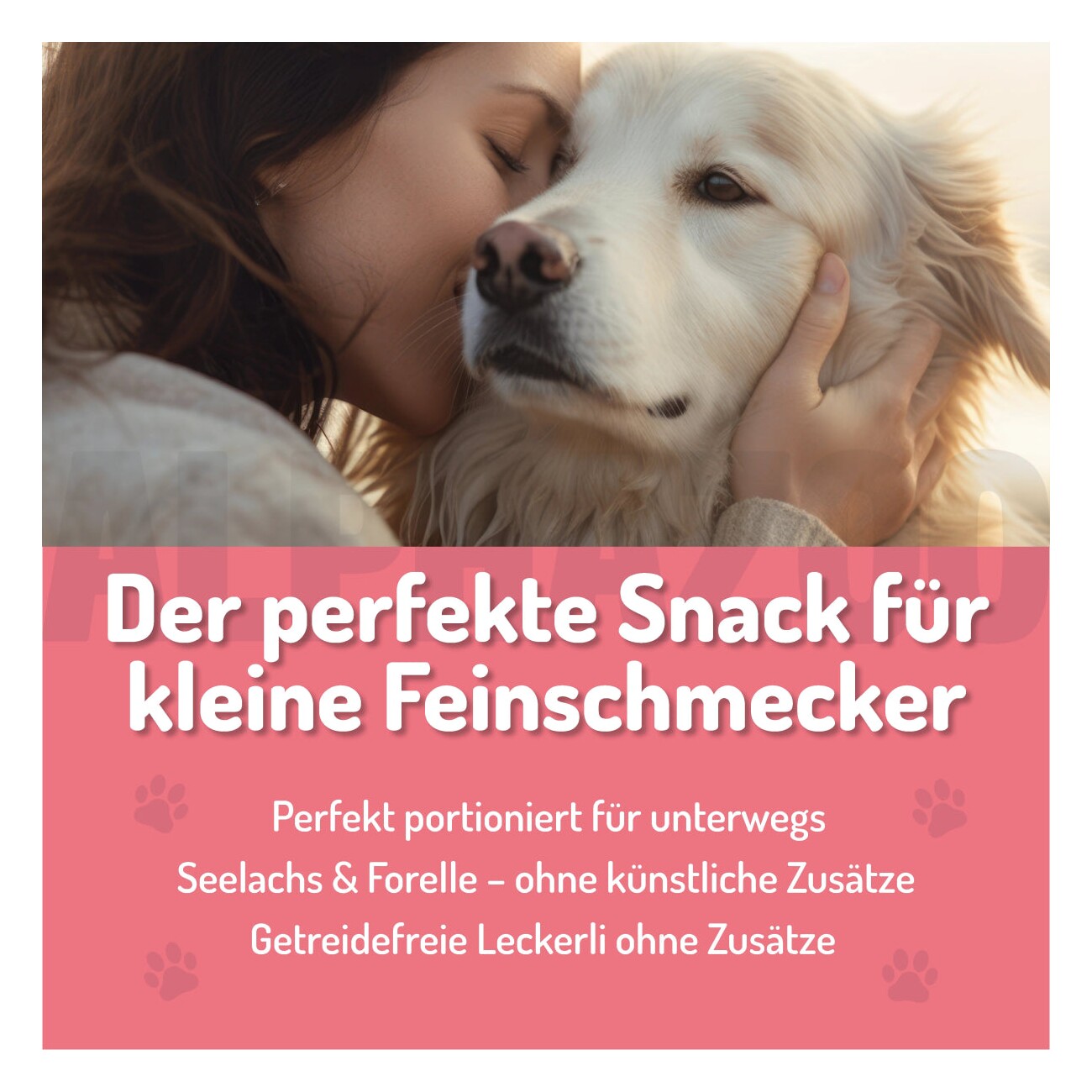 ALPHAZOO Alles Fisch Auf'm Tisch 65g I Leckerli für Hunde