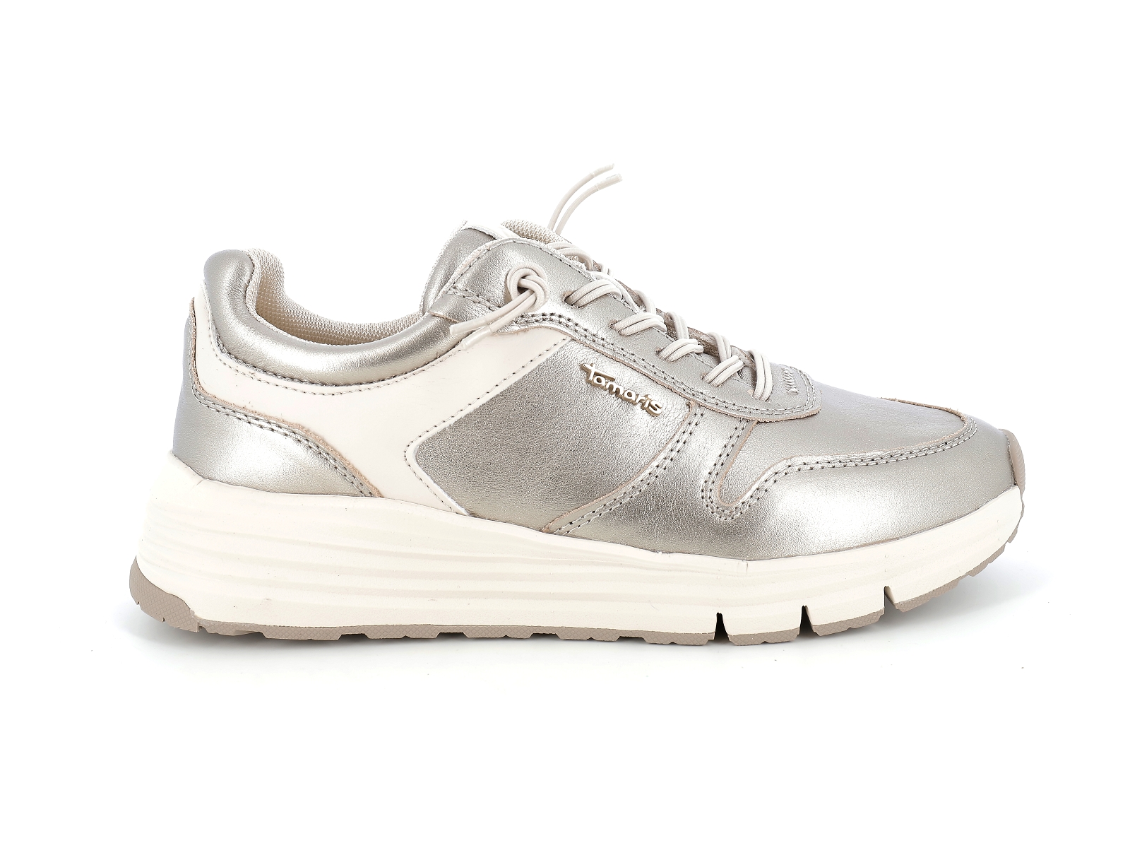 Tamaris-23730 Cuir Platine