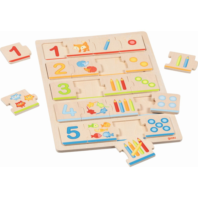 Goki - Puzzle Lerne zählen