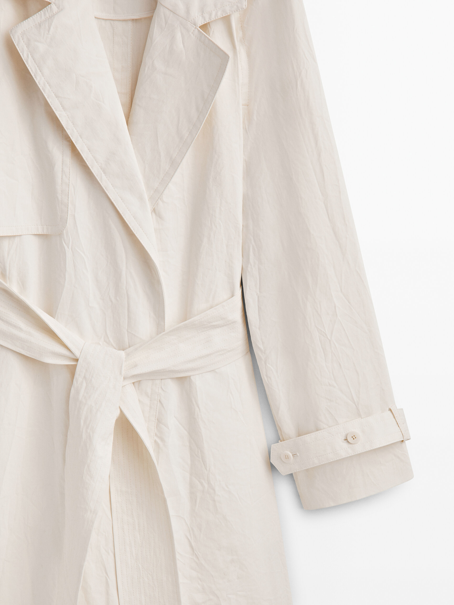 Gabardine com efeito enrugado - Edição Limitada - RAW