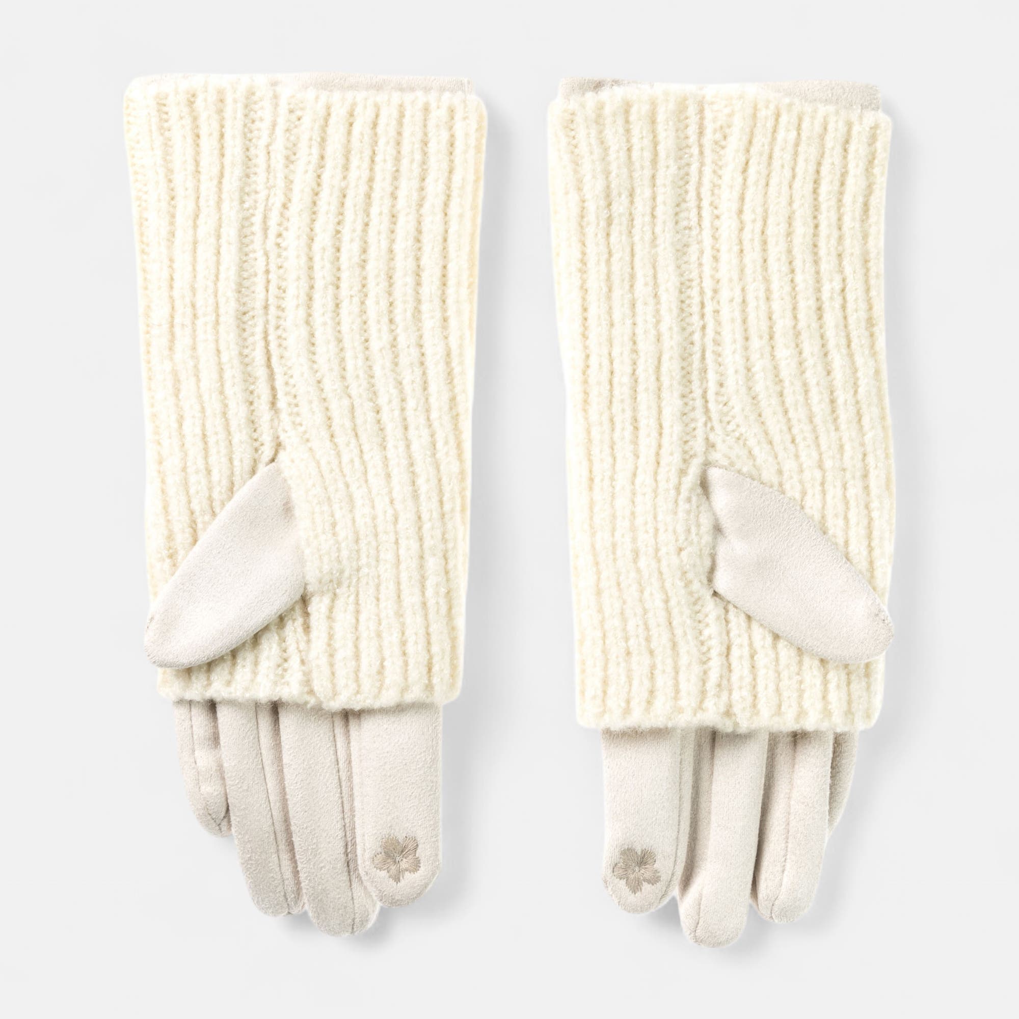 Gants ecru