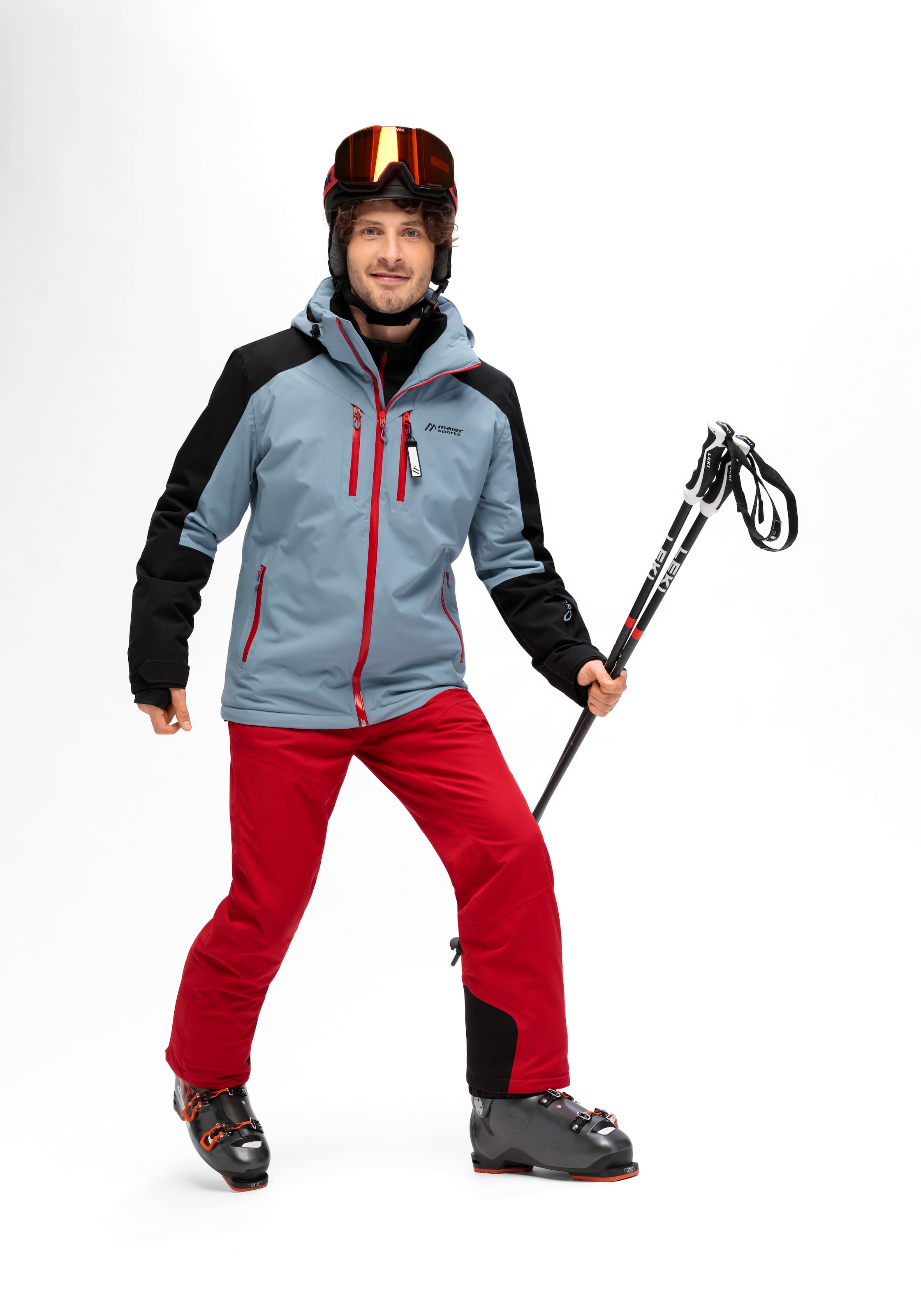 Maier Sports Skijacke »Chopok« Herren Winterjacke mit RV-Taschen und Kapuze, wasserdicht
