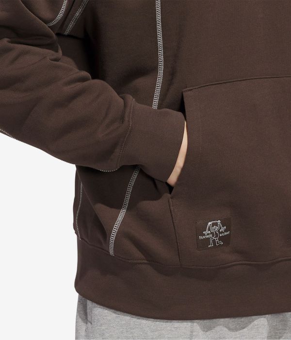 adidas Shmoo FW Hoodie (dark brown core white)