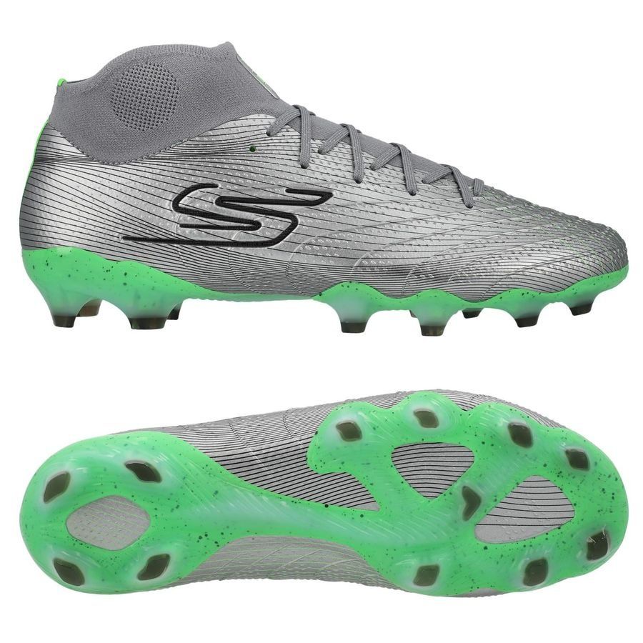 Skechers SKX_01 FG Laser Comfort - Argenté/Vert
