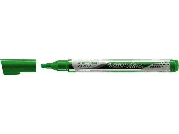 BIC Velleda Pocket Whiteboard Penne med Bred Rund Spids - Grøn - (12 stk.)