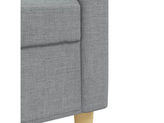 Ensemble de canapés 4 pièces repose-pied et coussins décoratifs