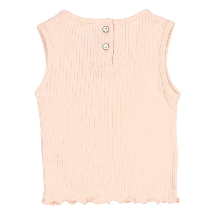 Búho Débardeur Poche Côtelé | Rose pâle