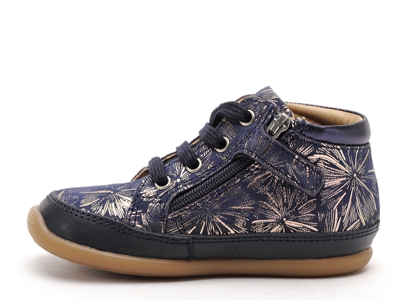 Shoo pom boots bottine bebe cupy zip lace palmgrove bleu