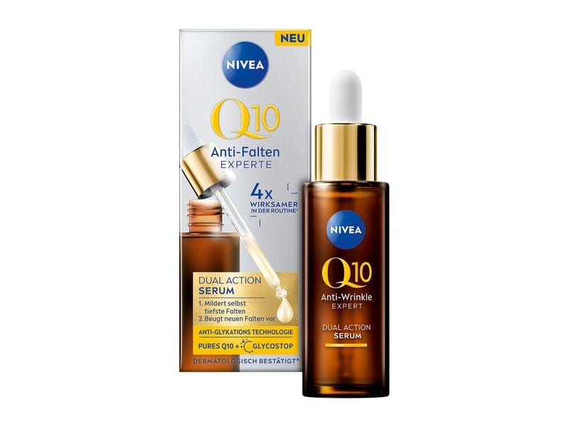 NIVEA Set Q10 Bye Bye Falten Routine 3-teilig Pflege-Set reduziert das Erscheinungsbild von Falten