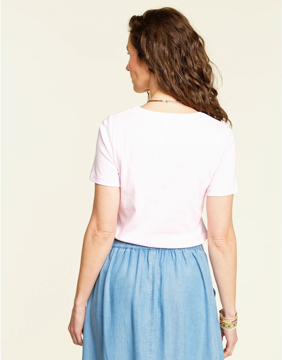 T-shirt rose coton BIO