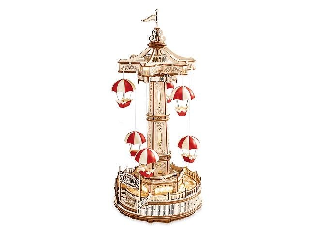 Pichler Bausatz Fallschirmturm Fallschirmturm-Karusell Lasercut Holzbausatz
