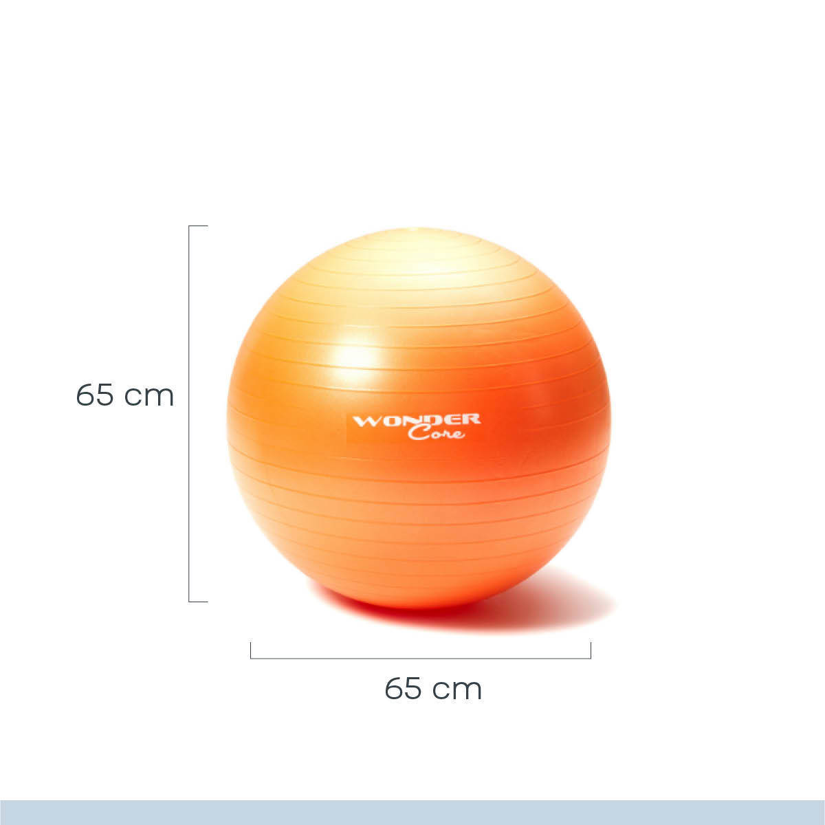 Wonder Core fitnessbal 65 cm oranje