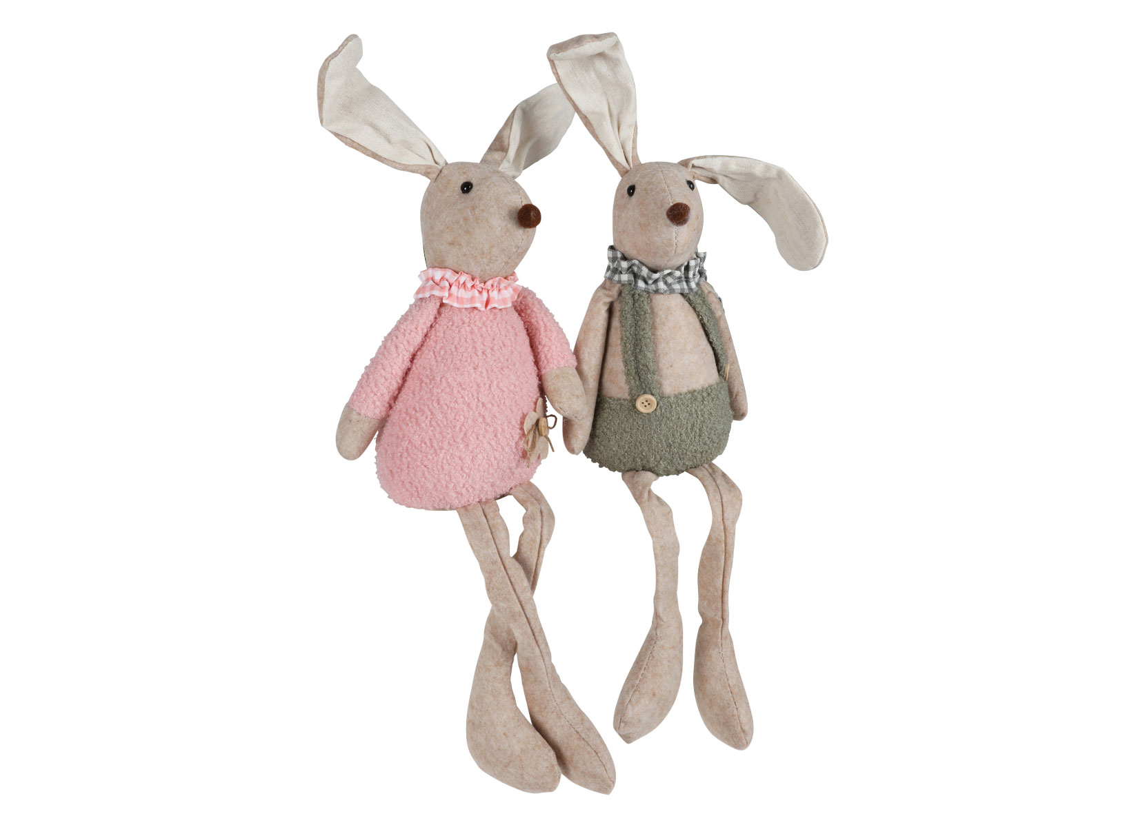Großer Deko-Hase als Kantenhocker 59cm Hasenjunge