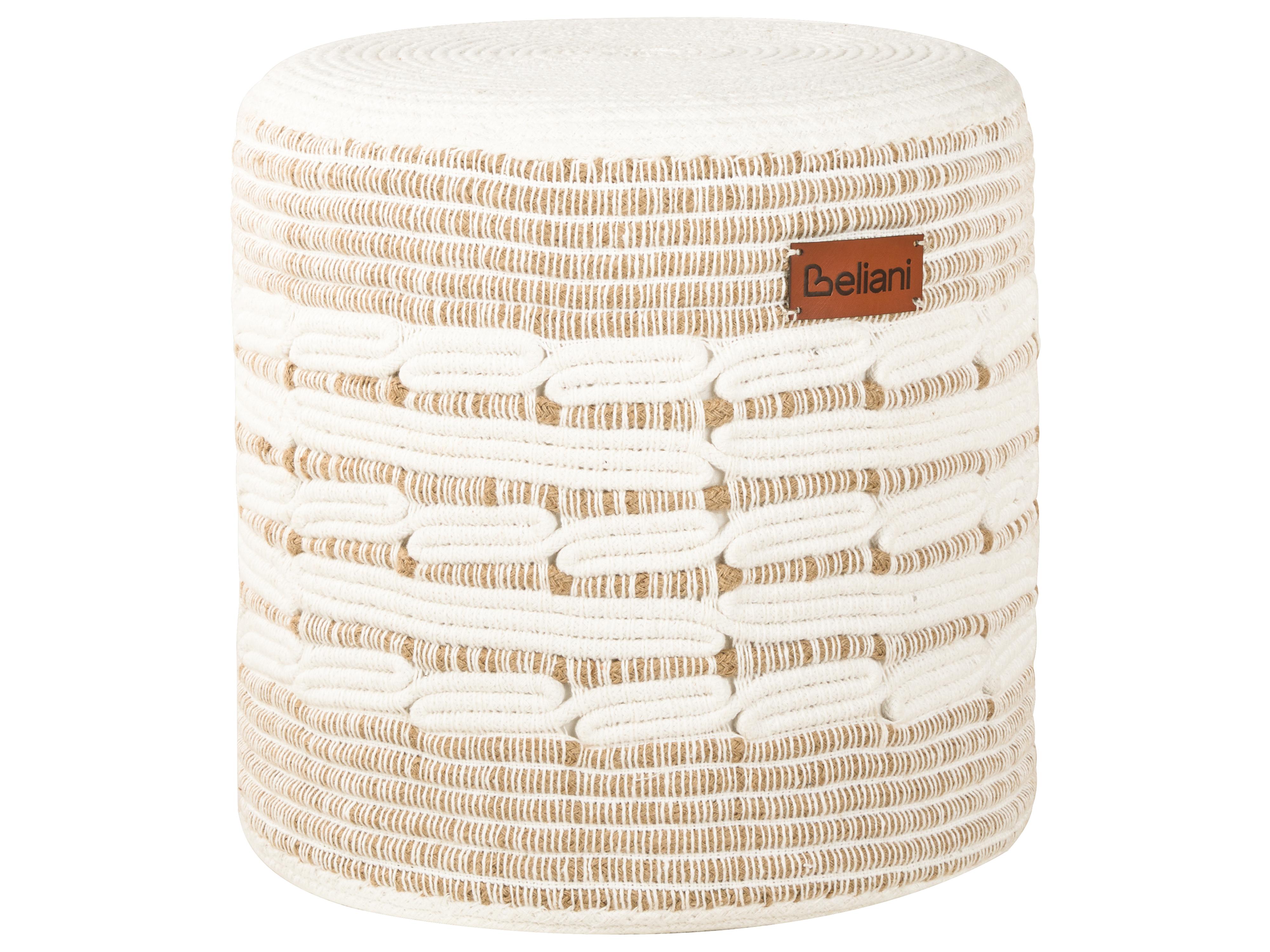 Poef ABTIN Jute Wit