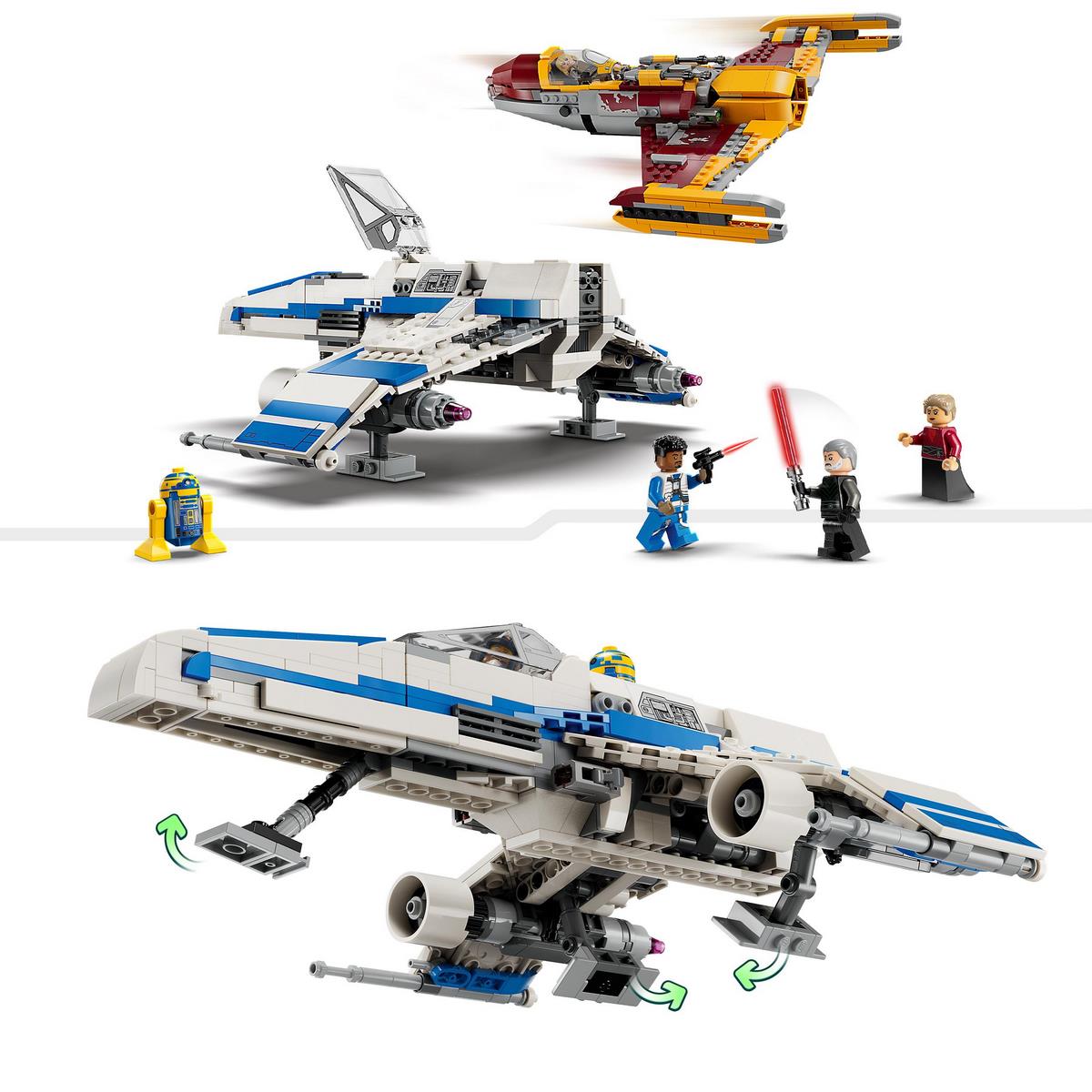 L'E-wing de la Nouvelle république contre le chasseur de Shin Hati LEGO Star Wars 75364