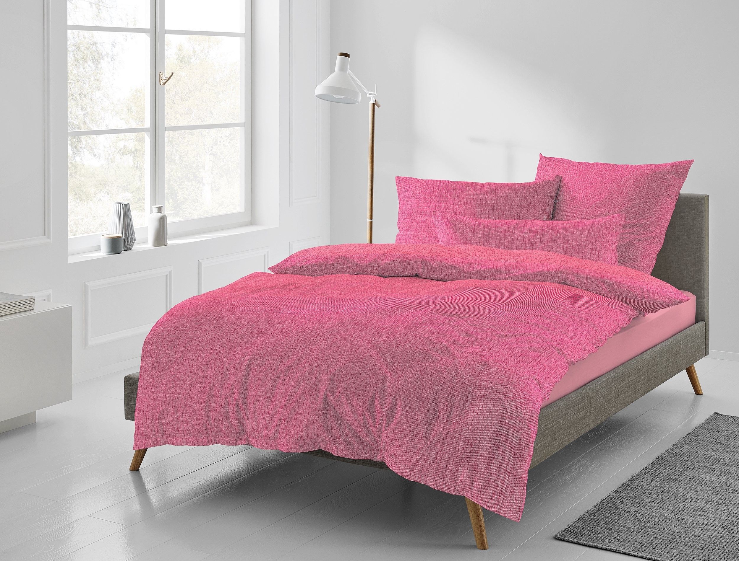Bettwäsche CARLA Satin 135x200cm, 1 Kissen 80x80