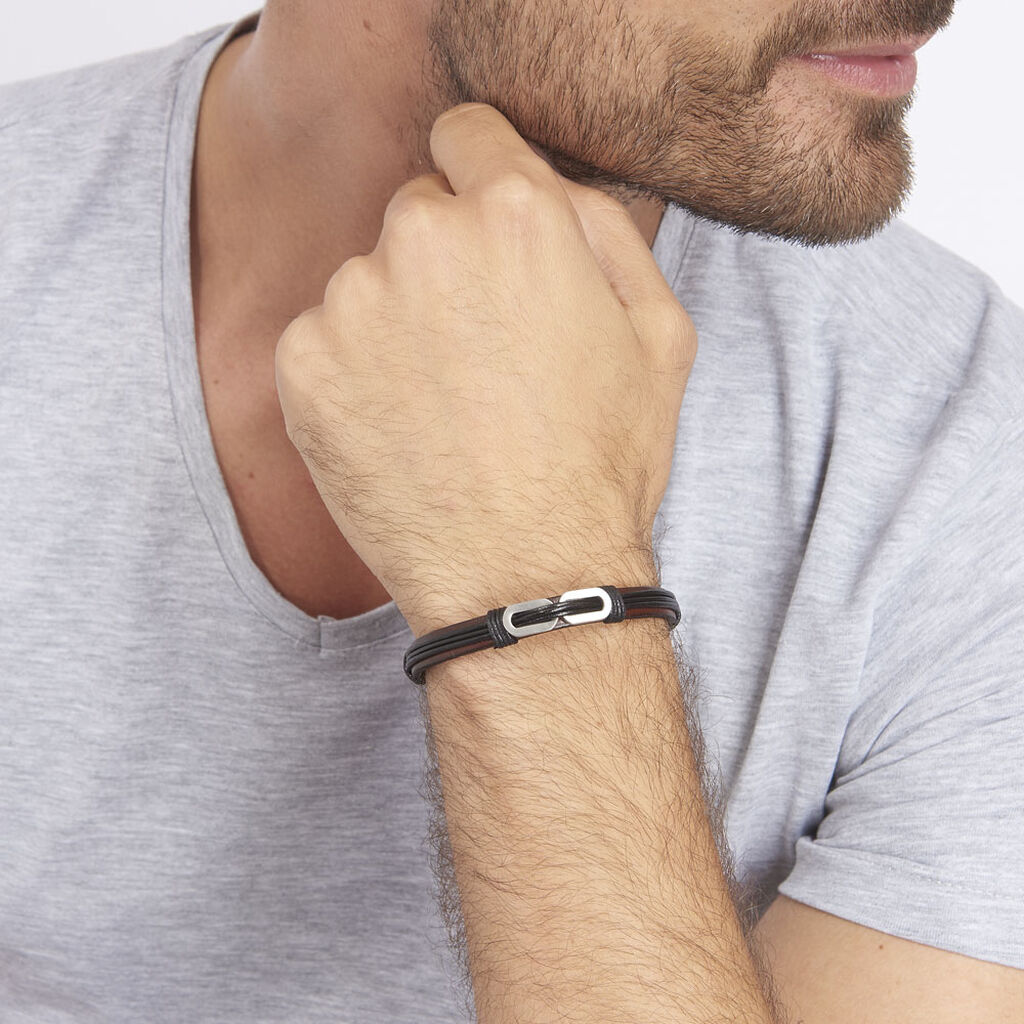 Bracelet Acier Blanc Tristan