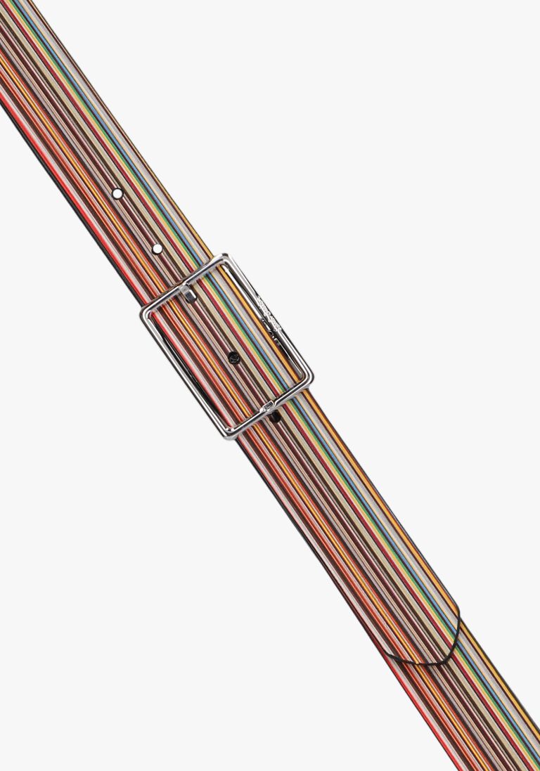 PAUL SMITH zwarte paul smith riem men belt c2f reversable