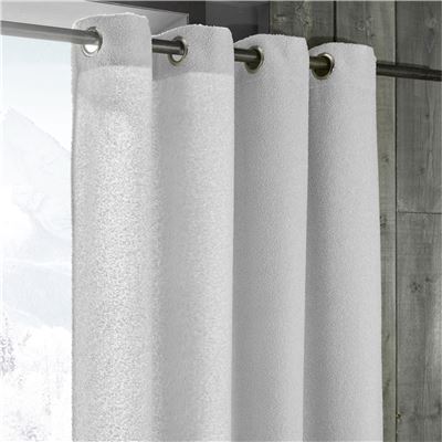 Rideau bouclette façon peau de mouton
