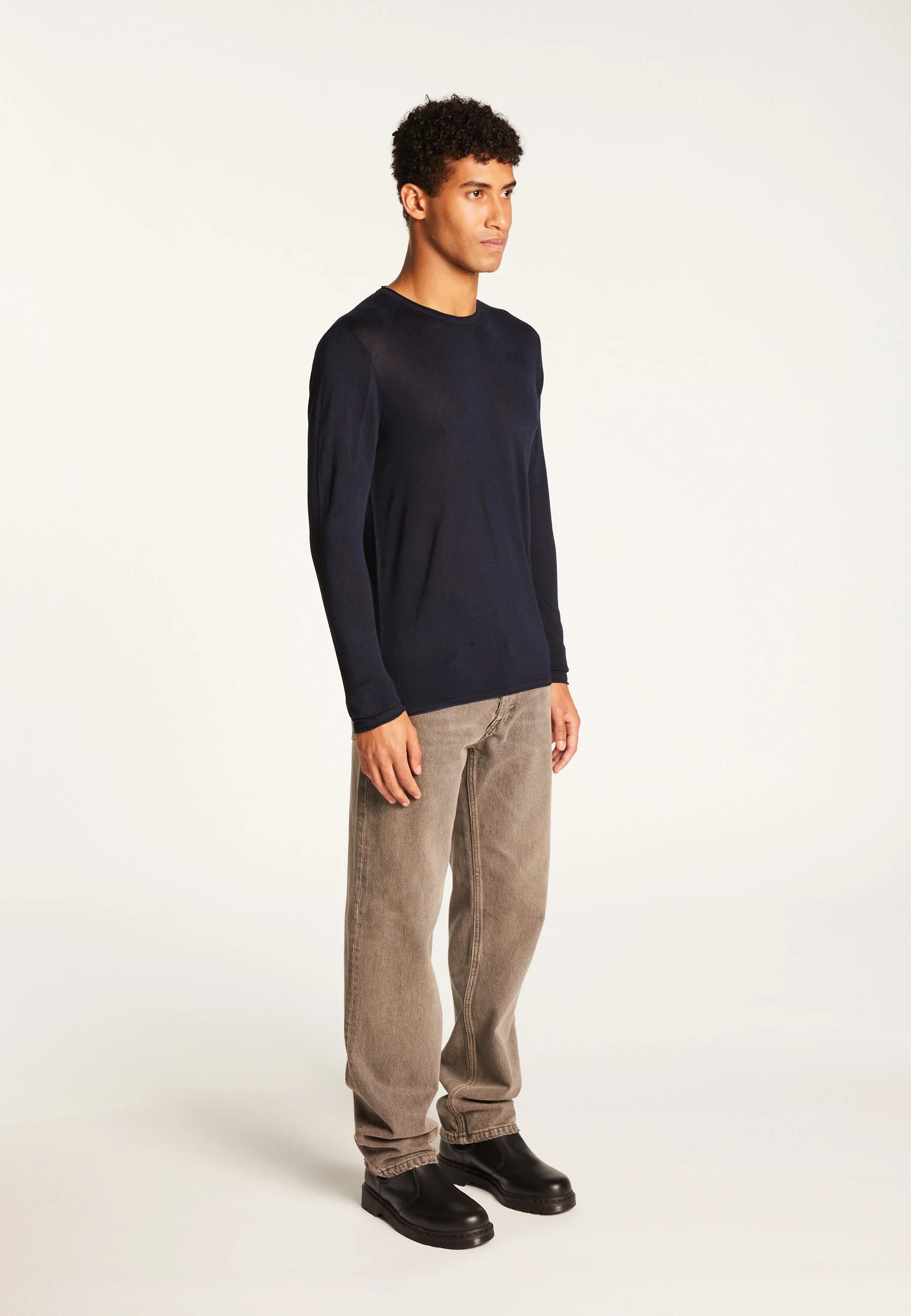 TAFFY - Pull en fibre de bambou cachemire | Bleu
