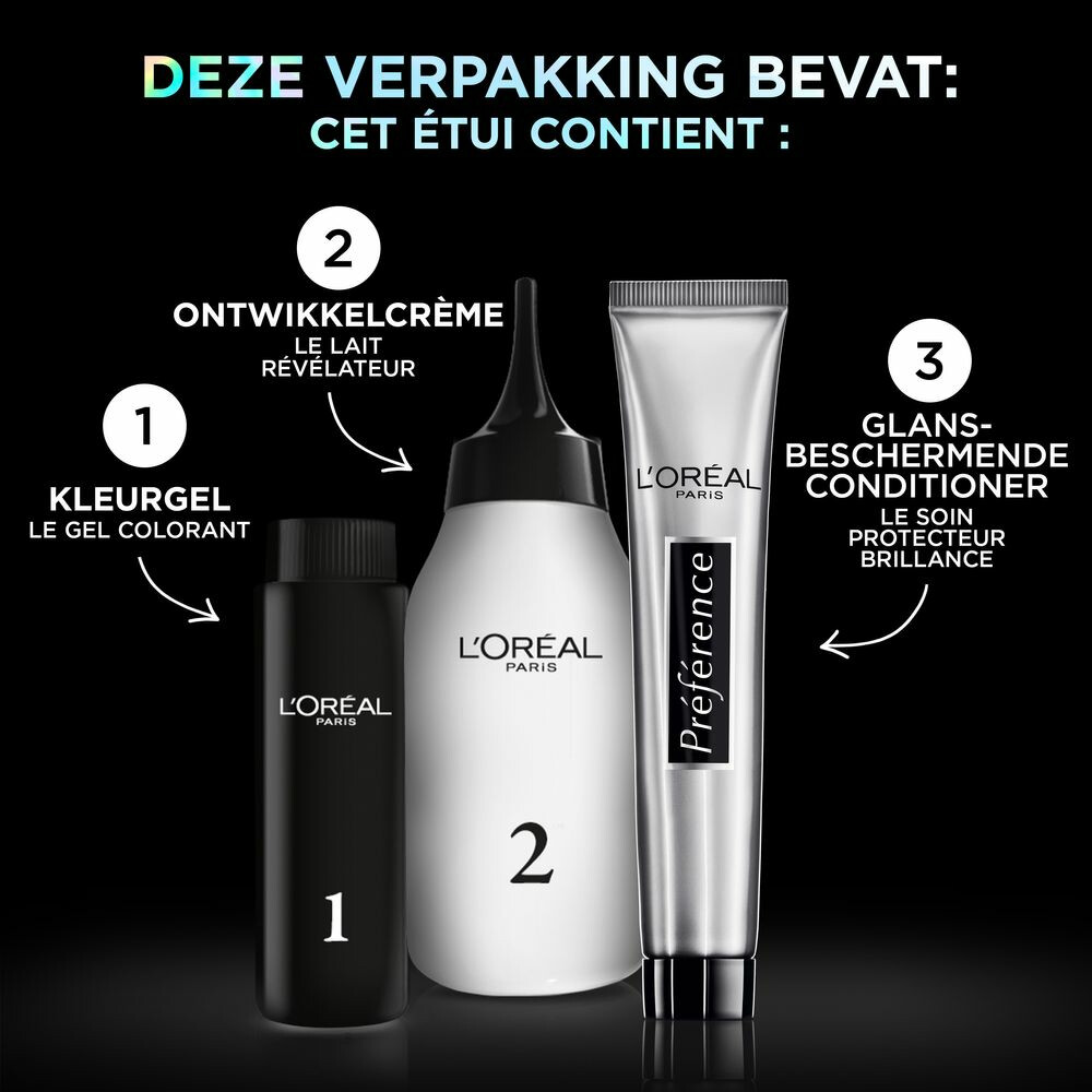 L'Oréal Preference Vivids Permanente Haarkleuring 10.112 Silver Grey